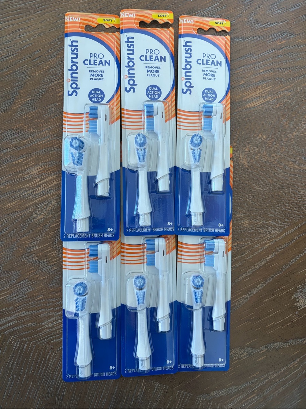 Replacement Brush Heads — White & Blue (2-Pack)